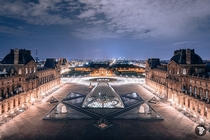 Paris by Night The Louvre 