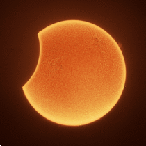 Partial Solar Eclipse in Hydrogen Alpha