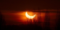 Partial solar eclipse on january th 