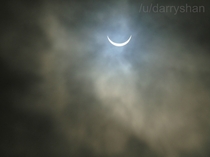 Partial Solar Eclipse Seen from Sheffield United Kingdom 