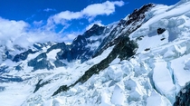 Peaks of Mt Jungfrau Switzerland 