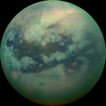 Peering through Titans haze NASA image