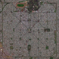 Perfect city layout in La Plata Argentina