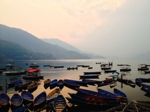 Phewa lake Pokhara Nepal 
