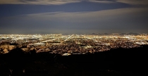 Phoenix as seen from Dobbins Lookout at night