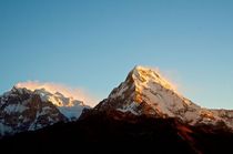 Picture of Annapurna from Poon Hill Nepal 