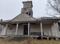 Picture of the school house from the front At one point it served as a church and schoolhouse Whether at the same time I do not know