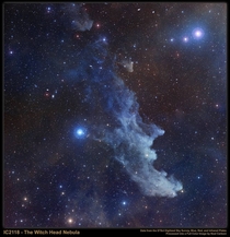 Picture of the Witch Head Nebula taken by NASA