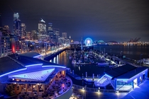 Pier  at night Seattle OC