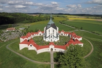 Pilgrimage Church of Saint John of Nepomuk at Zelen hora Jan Santini Aichel Czechia 