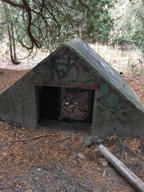 Pillbox looking thing I found in the woods