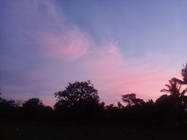 Pink Clouds during a sunset here in the Bicol Region Philippines 