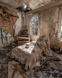 Pink Room Mansion After the Fire