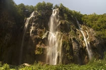 Plitvice Lakes National Park Croatia Big Waterfall 