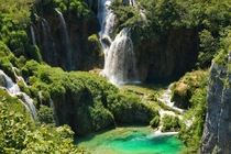 Plitvice lakes national park from above summer edition