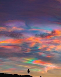 Polar stratospheric clouds over Iceland Have you ever seen them before