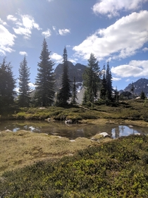 Pond on a Plateau - North Cascades of Washington 