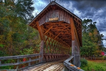 Pooles Covered Bridge Alabama  by William Roberts