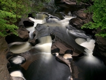 Porcupine Monutains Waterfall Michigan 