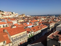 Portugal - Lisbon  View from the Santa Justa elevator