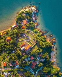 Portuguese Fortress  in the north of Santa Catarina Island Florianpolis south of Brasil OC