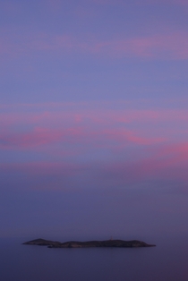 Post sunset sky in the Aegean