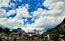 Pr-Saint-Didier Italy - at the foot of Mont Blanc - 