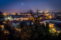 Prague on a winter night