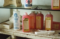 Premium Jaundice Fluid shot on film in an abandoned funeral home 
