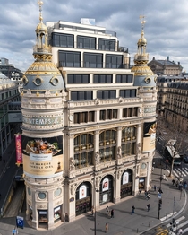 Printemps Haussmann the late th to early th century Art Nouveau department store and the headquarters of the Printemps department store chain located on Boulevard Haussmann Paris France