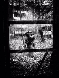Pripyat black and white Get out of there stalker