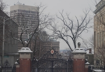 Providence RI from the Gates of Brown University 