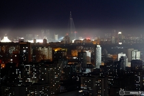 Pyongyang North Korea by Night 