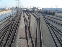 Railyard near the LA River and Olympic Boulevard