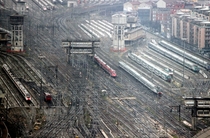 Railyard of Milano Centrale train station