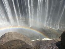 Rainbow  Falls part of Victoria Falls Zimbabwe 