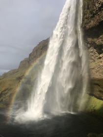 Rainbow in Waterfall Iceland 