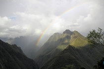 Rainbow on the Inca Trail Peru 