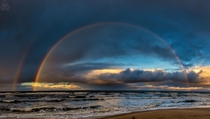 Rainbow over the Baltic Sea Poland