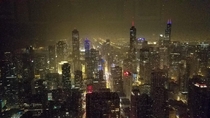 Rainy Gotham Night Chicago IL USA  