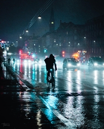 Rainy night in Copenhagen