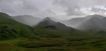Rainy Scottish Highlands 