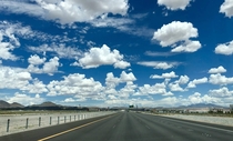 Rare clouds over Southern Nevada