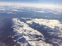 Recently found this photo that I took in  Italian Alps from the plane 