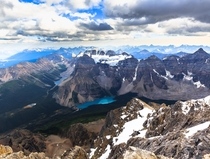 Reddit Lake Moraine Lake from Mt Temple Banff Canada   x 