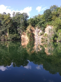 Reflection in a lake Roanoke VA  X