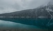 Reflection over Lake Louise Banff National Park 