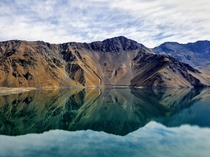 Reflections at Embalse El Yeso Chile  OC