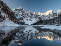 Reflections at Reddit Lake Moraine Lake Canada 