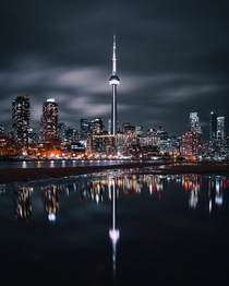 Reflections of Toronto at Night